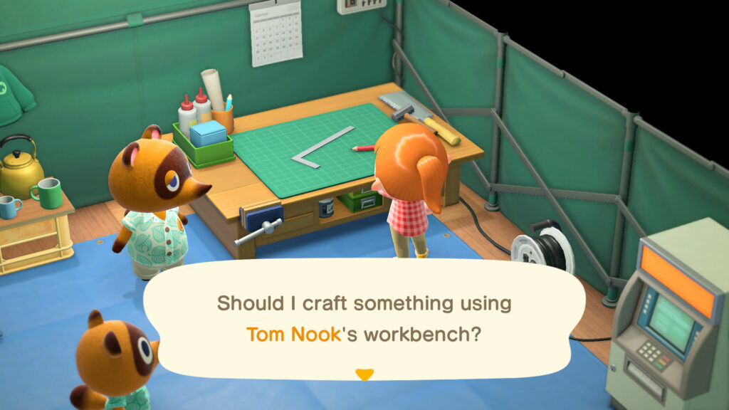 Repetitive text in Animal Crossing: New Horizons