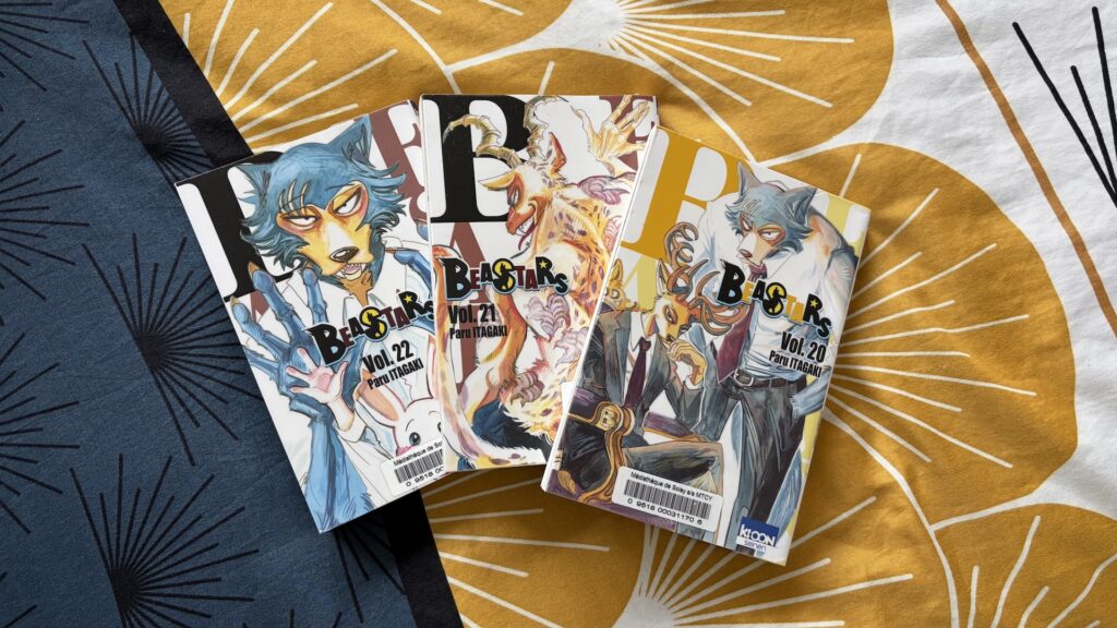 Couverture des manga beastars 20, 21, 22